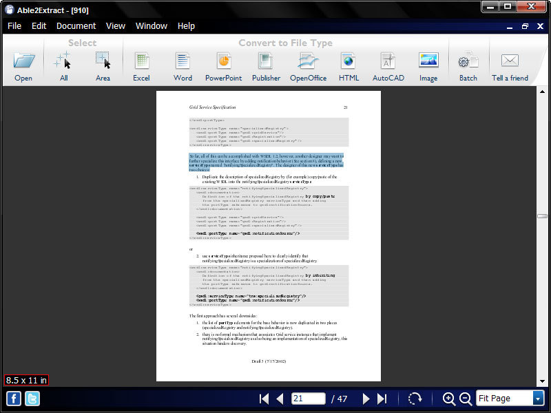 Able2Extract Screenshot